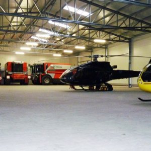 construcción para hangar de helicópteros